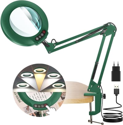Loeplamp met Standaard - Lamp met Led Verlichting