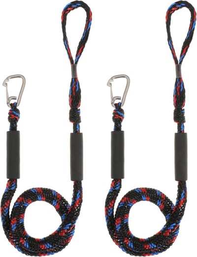 Bungee Boordoklijn met RVS Clip - Elastisch Aanmeertouw voor Boot, Kajak en Ponton