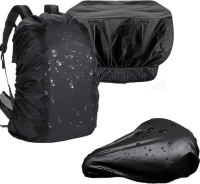 GLODI GOODS® Regenhoes krat of rugzak incl. zadelhoes – 2-delig hoes – fietskrat Krathoes waterdicht – fietskrathoes afdekhoes