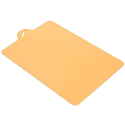 Planche à découper flexible pour cuisine Groupe de planches à découper colorées avec poignée facile à suspendre orange