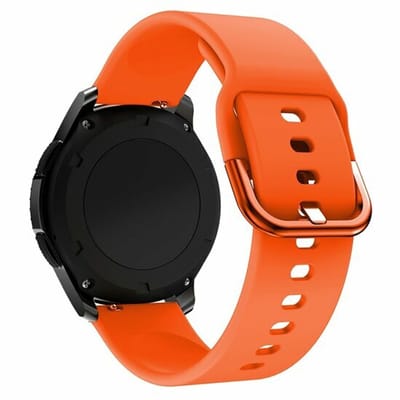 By Qubix - Geschikt voor Garmin bandje - Siliconen Sportband - Oranje - Geschikt voor Garmin Vivoactive 6 / 5 / 3 - Smartwatch bandje 20mm