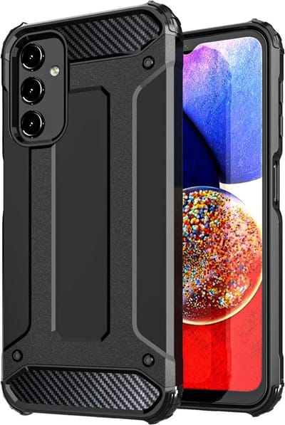 Hoesje Geschikt voor Samsung Galaxy A15 5G | Shock Proof | Hybride Back Cover | Beschermhoes | Schokbestendig | Extra bescherming | Zwart