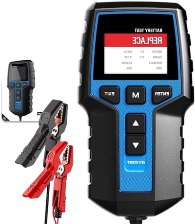 Accutester Diagnostisch Gereedschap - Start en Laad Test - Voertuig Onderhoud - 100-2000 CCA Bereik - 12V 24V - Zwart
