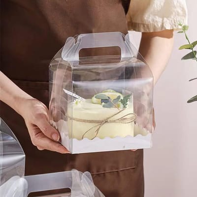 Set van 10 Heldere Vierkante Cake Dozen - Perfect voor Chocolade, Snoep en Desserts - 5 Inch Presentatiedozen