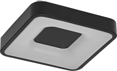 OSRAM ORBIS Piana LED Plafondlamp 290mm, 16W, 3000K warm wit, Click-DIM, Zwart, Metaal, IP20