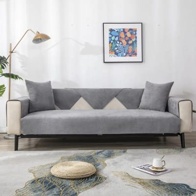 Vier seizoenen universele waterdichte bankmat minimalistische stof antislip zitkussen effen kleur ademend stofdichte bankhanddoek 70x70cm 1pcs