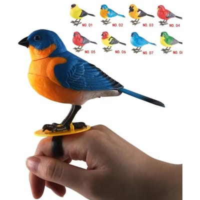Jouet Oiseau Chantant Électrique pour Enfants Mignon Jouet Oiseau Interactif Simulation d'Appels d'Oiseaux Domestiques Mouvement Contrôle Sonore Modèle Jouet Puzzle blue