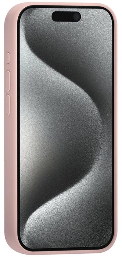 TUNIQ telefoonhoesje voor Apple iPhone 15 Pro - Siliconen backcover - Roze