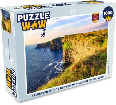 Puzzel Kalksteen van de Kliffen van Moher in Ierland - Legpuzzel - Puzzel 1000 stukjes volwassenen