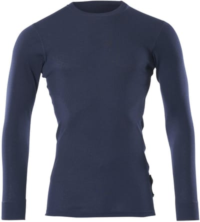MASCOT Werkonderhemd Kiruna, lange mouwen, marine, polyester, maat S (48)