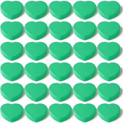 Magneten, 30 Stuks Magneten voor Magnetisch Bord,Sterke Hart Magneten voor Whiteboard,Koelkast Magnet Kleine Mini Magneetjes voor Schoolbord Prikbord Magnetwand Decoratie Magneet, Groen