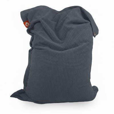 Whoober St. Tropez XL – Rechthoek Zitzak – Antraciet dik ribfluweel – Comfortabel & Duurzaam