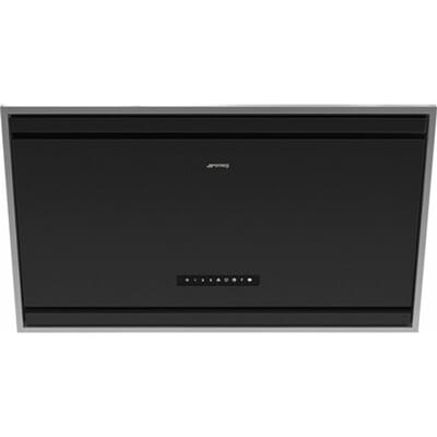 SMEG Wandkap Afzuigkap, Wandkap, Universeel, Matt Black, 90 cm, A