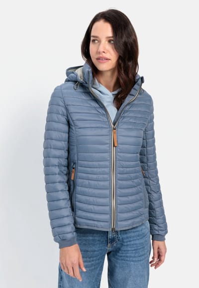 camel active Lichtgewicht gewatteerde jas gemaakt van gerecycled polyamide - Maat womenswear-50 - Blau