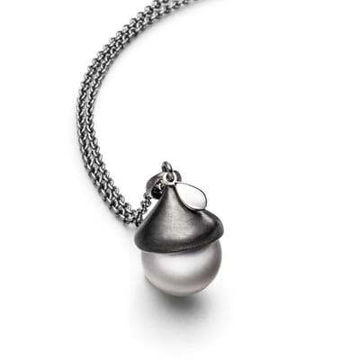 Luna-Pearls - 216.0805 - Ketting - 925/-Zilver met Tahiti gekweekte parel