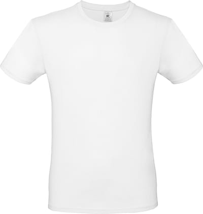 Classic E150 T-shirt B&C Collectie Wit Maat XS
