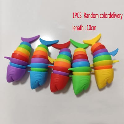 Chenille Alligator Unique Articulée Jouet d'exploration amusant pour enfants Jouet Sensoriel Fidget Soulagement de la Pression Anti-Anxiété Jouet de Bureau
