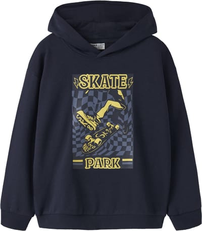 NAME IT - NKMVELTEN LS RLX SWEAT WH UNB - Jongens - Sweaters