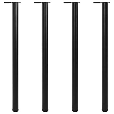 vidaXL - Tafelpoten - in - hoogte - verstelbaar - zwart - 1100 - mm - 4 - st