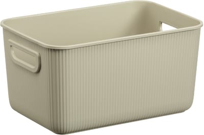 Akita Plast Team - Opbergbox - Opslagcontainer 5L - 100% gerecycled - Beige