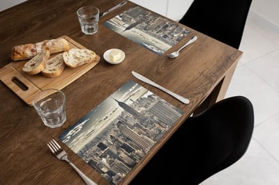 Placemat vinyl | Urban New York 40x45 | 4 stuks