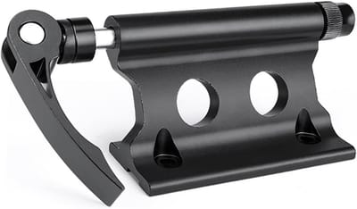 Fiets Voorvork Houder, Aluminium Fietsblok Voorvork Bevestiging, Geschikt voor Fietstransport en Trailergebruik (Zwart)
