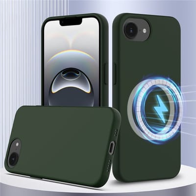 Coverup Hoesje - Geschikt voor iPhone 16e / 17e Hoesje - Coverup Liquid Colour Back Cover - MagSafe Compatible - Groen