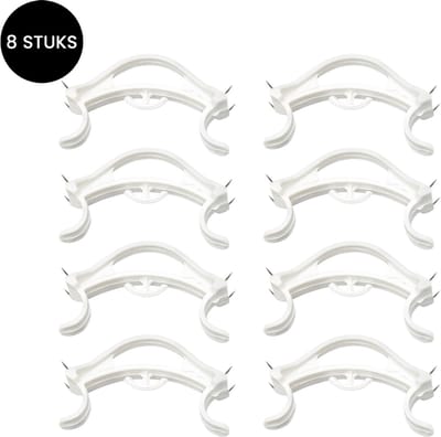Purepeak Slingerklemmen Set 8 Stuks - Klemmen voor Slingers - Herbruikbaar - Voor Plafond