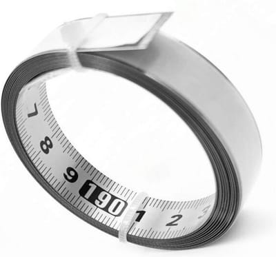 WiseGoods Premium RVS Meetlint Zelfklevend - Rolmaat - Landmeter - Klussen - Tool - Tools - Gereedschap - Handgereedschap - 100CM