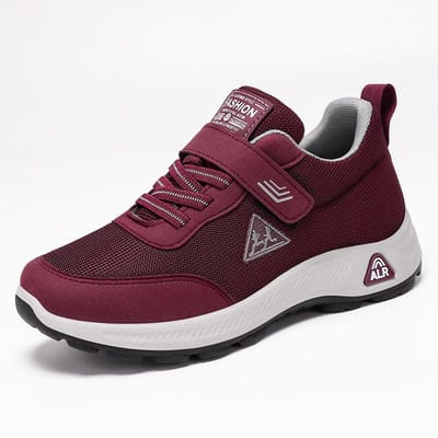 Herenschoenen Lenteschoenen Comfortabele Lichtgewicht Klittenband Sneaker Middelbare Leeftijd en Ouderen Wandelschoenen 36 black