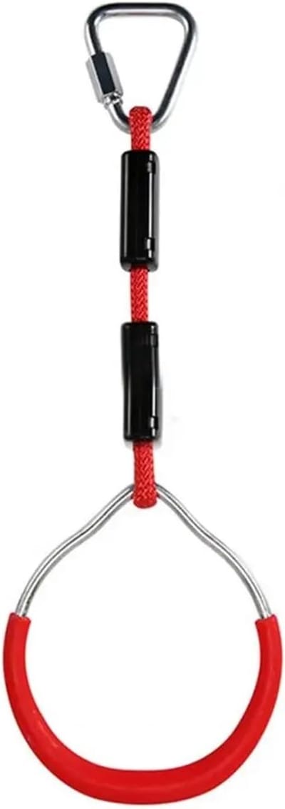 Gymnastiek Ringen - Kracht Training - Fitness Buiten - Verstelbare Riemen - 41x14x3 cm - Rood