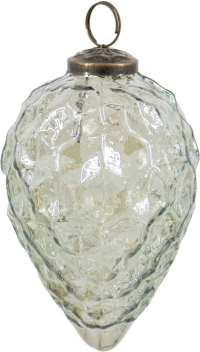 HomeBound by KY | Kerstbal glas oil green | 10x10x10cm | kerstbal