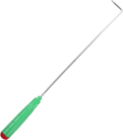 Haard Pook - Vuur Pook - Kampvuur Aanmaken - Lange Stalen Steel - 43 cm - Zwart