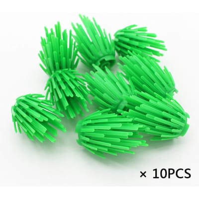 10/20pcs Briques Moc 6064 Plante Buisson Piquant 2x2x4 Enlighten Vue de Rue de Ville Blocs de Construction pour BRICOLAGE Jouets pour Enfants