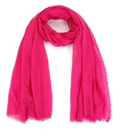 Luxe Viscose Sjaal – Zacht & Comfortabel – 180x90cm – Effen - Fushia