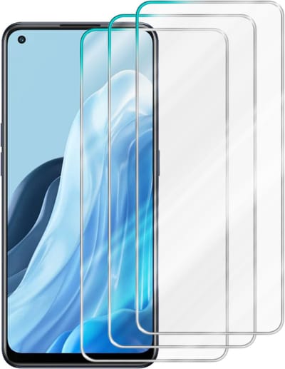 Cadorabo 3x Screenprotector geschikt voor OPPO Find X5 Lite - Beschermende Pantser Film in - Getemperd (Tempered) Display beschermend glas in 9H hardheid met 3D Touch