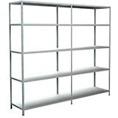 Legborden zonder grendels, H 2000 x B 2200 x D 500 mm, wit