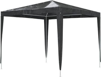Tuinpaviljoen - Feesttent Gazebo - Buitenfeesten Organiseren - UV en Waterbestendig - 2.5x2.5x2.4m - Antraciet