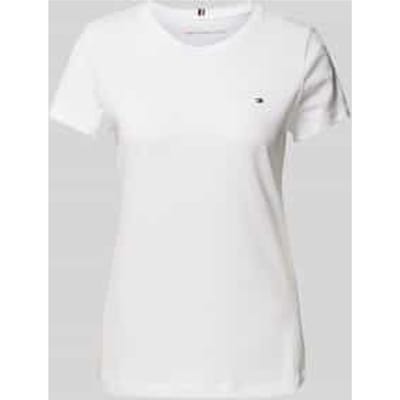 T-shirt van biologisch katoen met logoborduursel