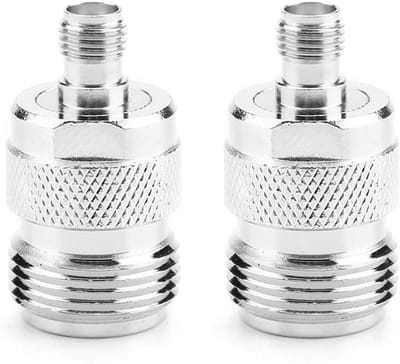2 Stuks RF Adapter SMA Vrouwelijk Type N voor Scheepvaartcommunicatie en CCTV met 50Ω Impedantie voor Landingssystemen en Signaalverbetering
