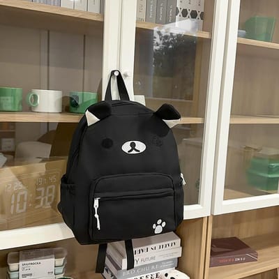 Nieuwe Japanse Leuke Canvas Bruine Beer Rugzak Veelzijdige Basisschool Student Grote Capaciteit Kinderen Cartoon Schooltas