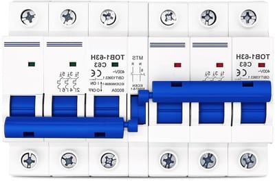 1 x 40 A 3P plus 3P MTS AC Dual Power Handmatige Transfer Schakelaar Circuit Breaker MCB 50HZ/60HZ MQXFCZUX