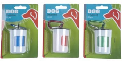 Sanitaire zak dispenser met hondenpoepzakjes - 20 stuks - Poepzakjes houder - Set van 2