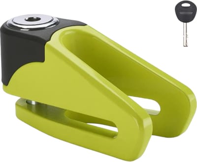 MKX-Lock schijfremslot / Motorslot / Scooterslot - 10 mm - Fluor geel