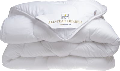 Vitality Pur All Year Dekbed - 140x200 - Eenpersoons - Enkeldekbed Voor Alle Seizoenen - Ademend & Vochtregulerend - Anti Allergie & Huisstofmijt - Luxe Hotelkwaliteit - Warmteklasse 3 - Zomer & Winterdekbed