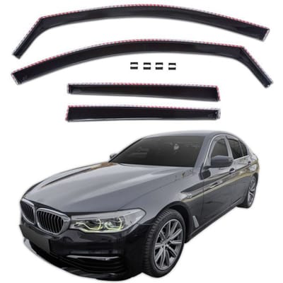 Luchtafweerders - BMW 5 Serie G30 (4D) 2017-2023 - 4 stuks - Zwart getint - UV-bestendig acryl