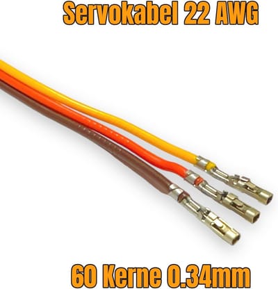 Premium Servo Verlengkabel 15 cm - 22 AWG - Mannelijk naar Vrouwelijk