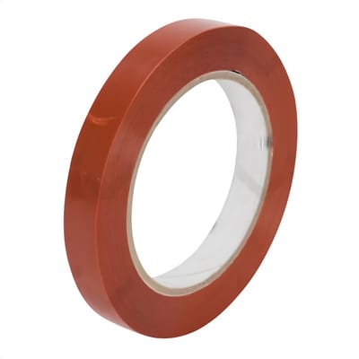 Techidna® - Verpakkingstape Oranje 15mm x 66m - Extra Sterke Dozentape - Hecht aan Zichzelf, Residuvrij - Voor o.a. Bundelen & Pallets