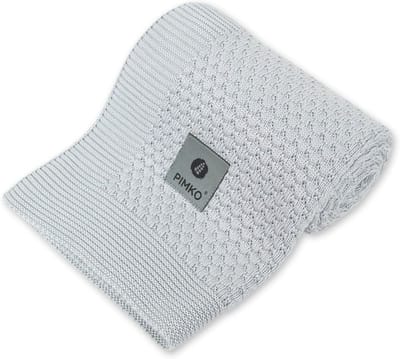 Zachte Gebreide Babydeken van 100% Bamboe, Hypoallergeen en Ademend
