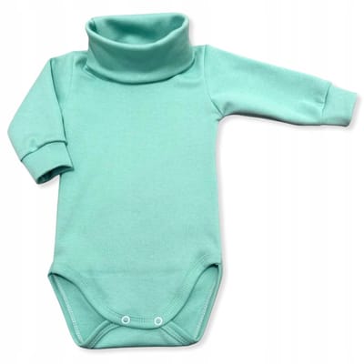 Dartomik - Body met Col - Kinderen - Muntkleur - Lange Mouw